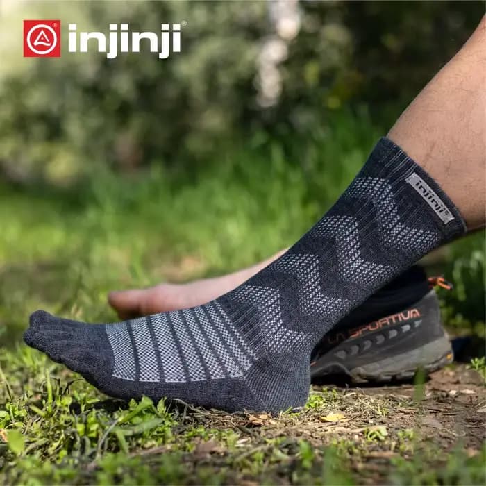 Chaussettes à cinq doigts en laine mérinos Injinji