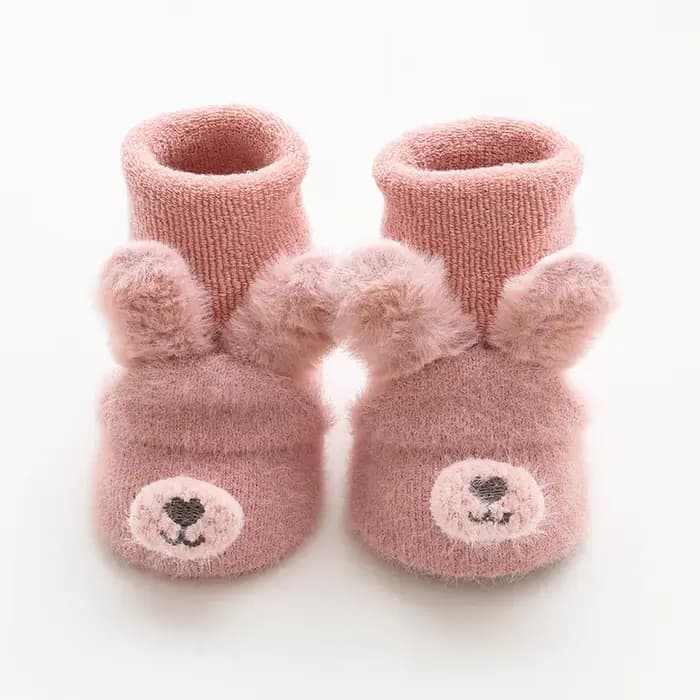 Chaussettes d'hiver coordonnantes en coton pour bébé