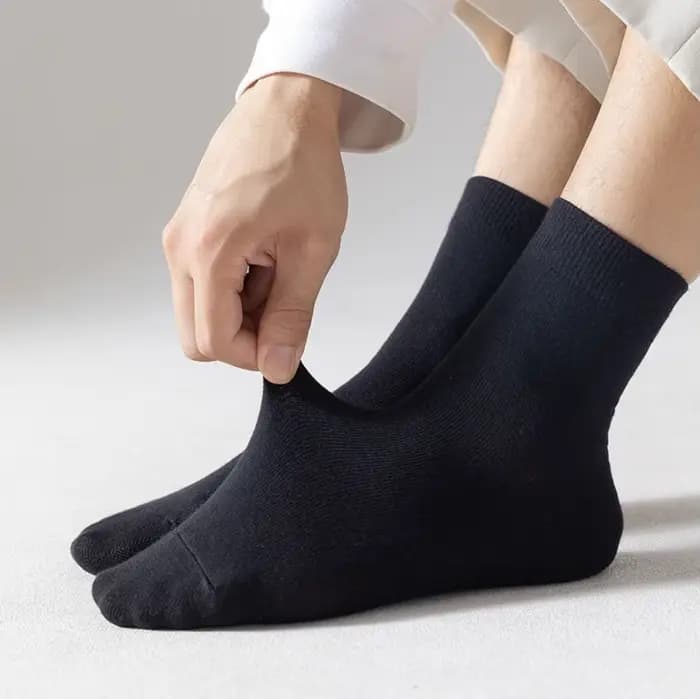 Chaussettes mi-mollet basiques pour hommes