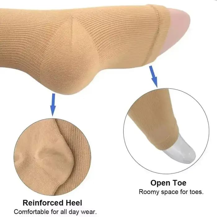 Chaussettes de compression pour femmes et hommes, bas résistants à fermeture éclair pour améliorer la circulation sanguine, soulager la douleur et les gonflements, 1/2/3 paires
