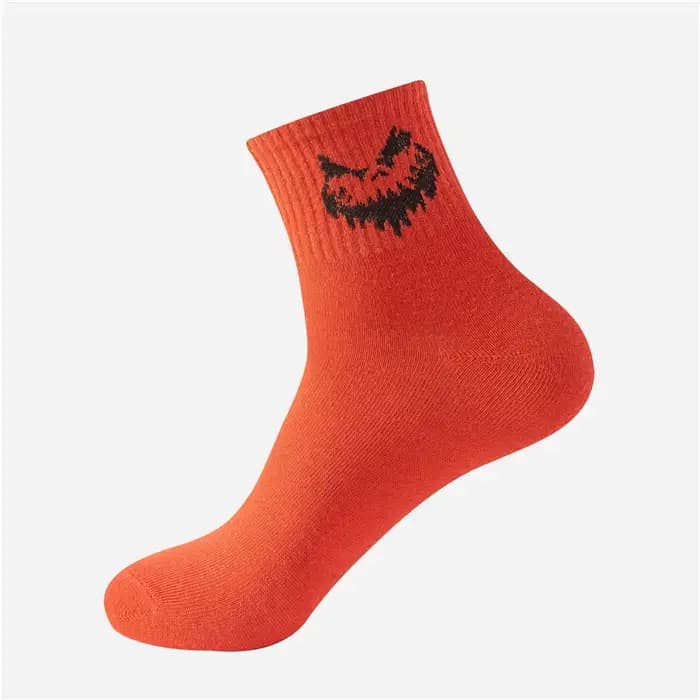 5 paires de chaussettes fantaisie d'Halloween pour hommes : modèles effrayants