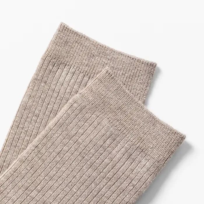 100% laine mérinos dames bas mode couleur unie tricoté Pile chaussettes
