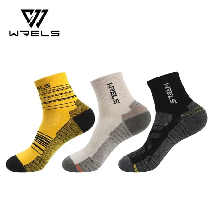 WRELS 1/3 paires chaussettes en laine mérinos chaud épais coussin