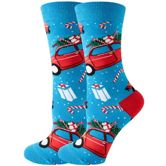 Chaussettes de Joyeux Noël en Coton pour Homme et Femme