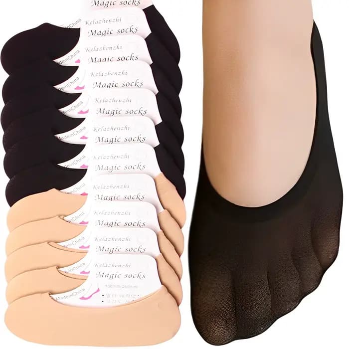 Femmes été chaussettes invisibles chaussures doublure formateur ballerine bateau