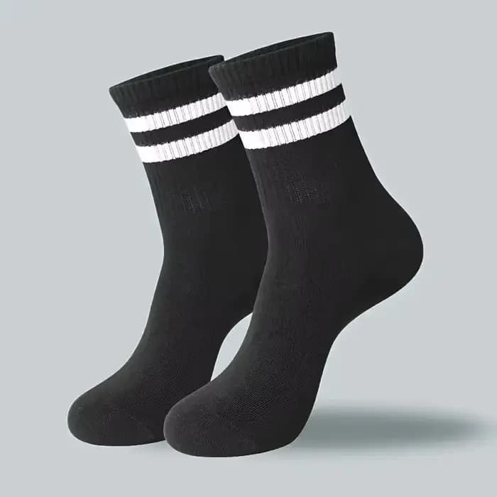 Hommes femmes chaussettes rayées mode couleur doux confortable absorbant la sueur respirant amoureux sport Style