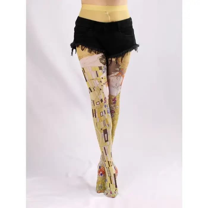 Mauvais yeux serré femmes printemps nouvelles femmes pure Sexy tatouage imprimé collants bas Anti-crochet Medias De Mujer