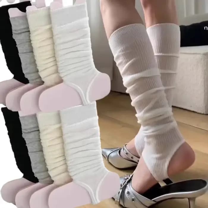 1/3 paires de chaussettes mi-mollet style ballet simple printemps automne 2026 couleur unie protection solaire