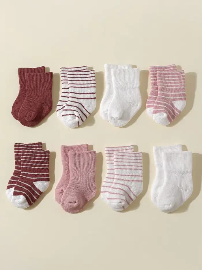 4 paires de chaussettes pour bébé de 0 à 12 mois