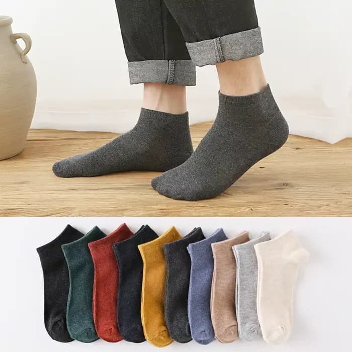 5 paires de chaussettes basses pour hommes et femmes