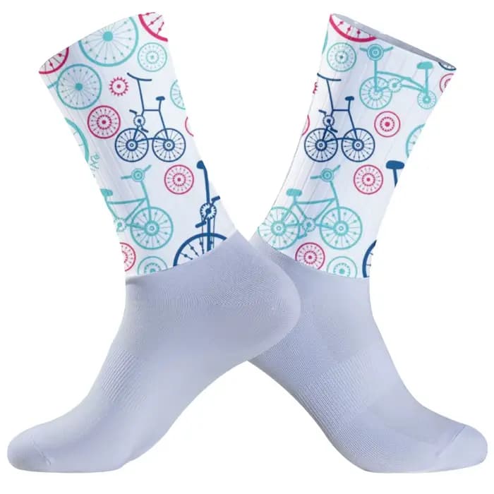 Chaussettes de sport à compression pour cyclisme en plein air