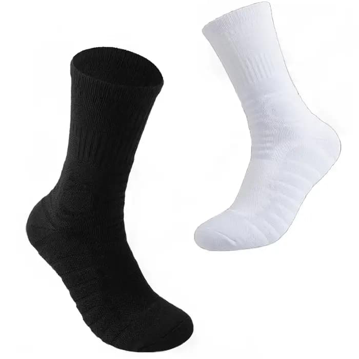 Chaussettes de sport mi-longues pour hommes de haute qualité, confortables et absorbant les chocs, chaussettes de football, chaussettes de basket-ball