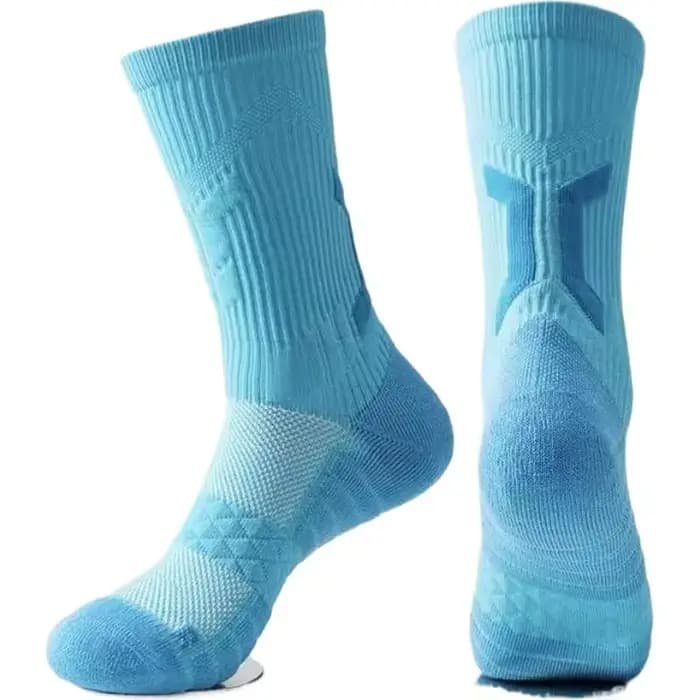 Men's Thick Cushioned Basketball Socks Anti-slip Breathable Athletic Crew