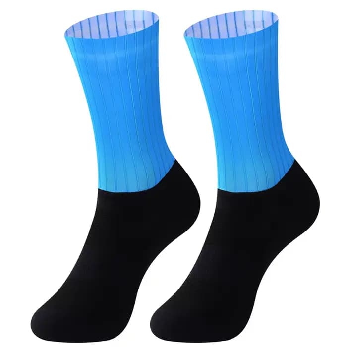 Chaussettes aérodynamiques de l'équipe de vélo