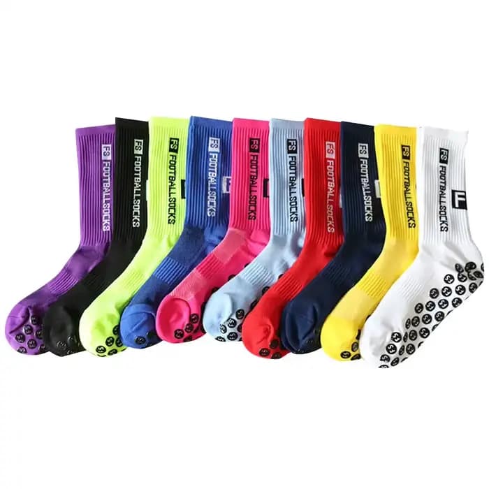 1 paire de chaussettes de Football rondes en Silicone