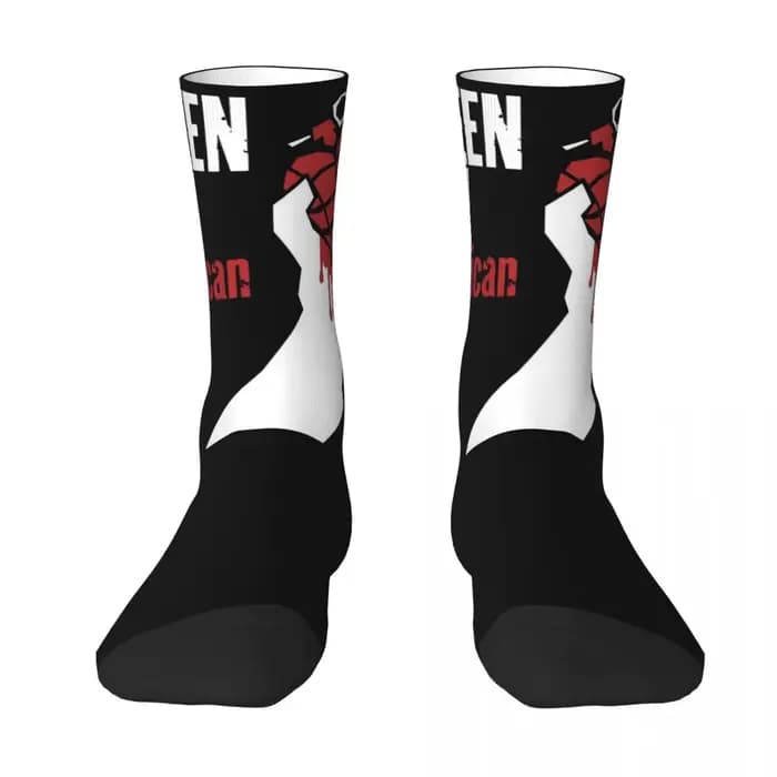 Green Day American Idiot Albuum couverture hommes femmes col rond chaussettes en plein air nouveauté printemps été automne hiver bas cadeau