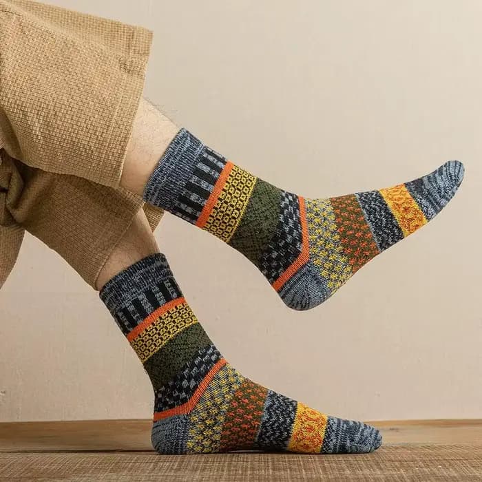 5 paires de chaussettes d'hiver pour femmes - chaussettes tricotées