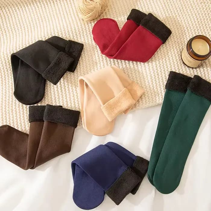 Smile Optics-Chaussettes de sol épaisses en velours pour femmes