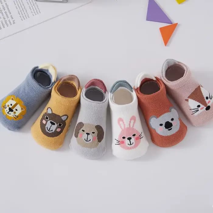 6 paires/lot nouveau-né bébé chaussettes enfants garçons filles coton dessin animé chaussette douce