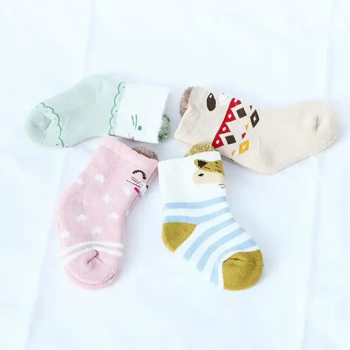 Chaussettes éponge épaisses et chaudes pour bébés