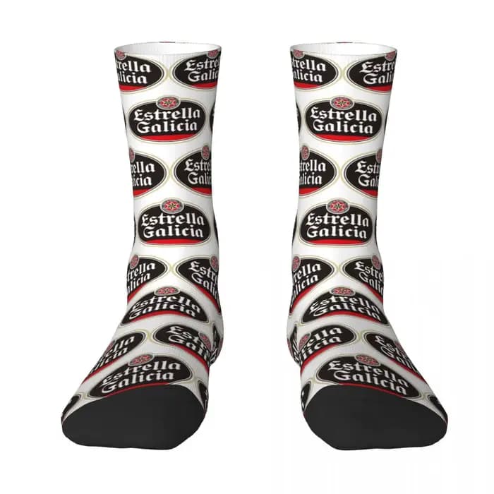 Chaussettes pour hommes Estrella Galicia bière espagne espagnol Lager