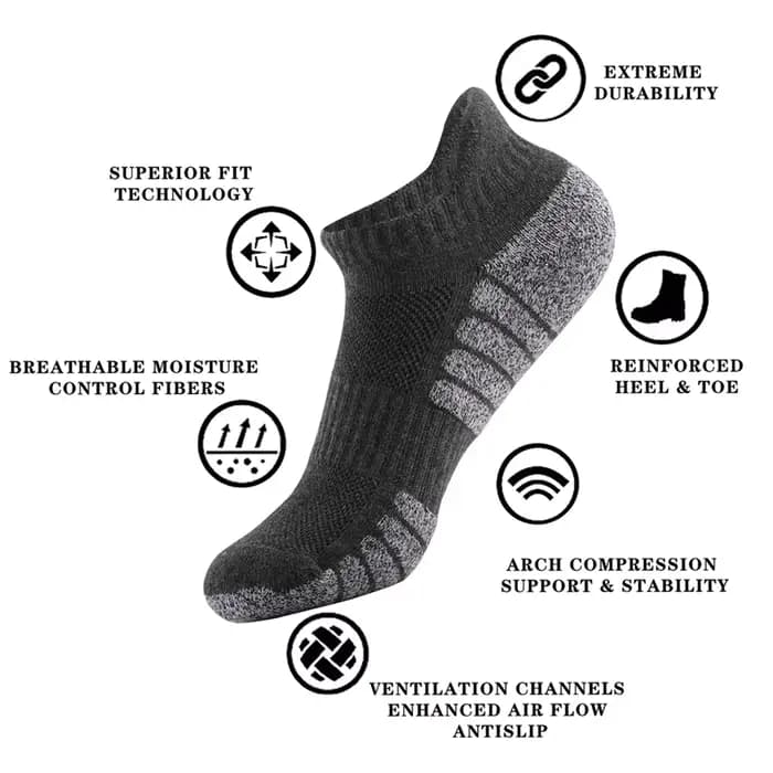 1 paire de chaussettes de course en coton épais