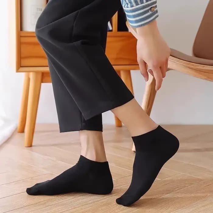 20 pièces/chaussettes pour hommes printemps été mince respirant doux Polyester coton chaussettes noir décontracté