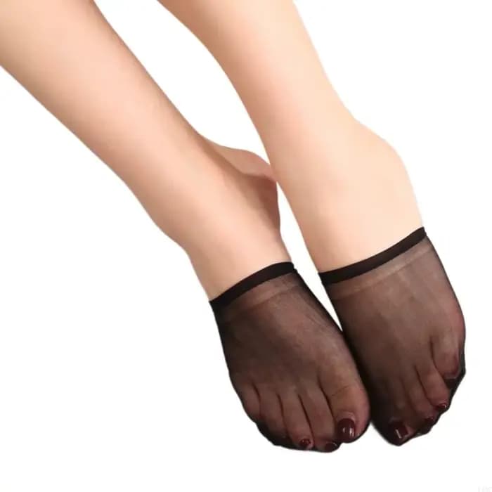 Demi-chaussettes pour les femmes toe à maille transparente No Chauquettes sans spectacle chaussettes cadeaux y1ac