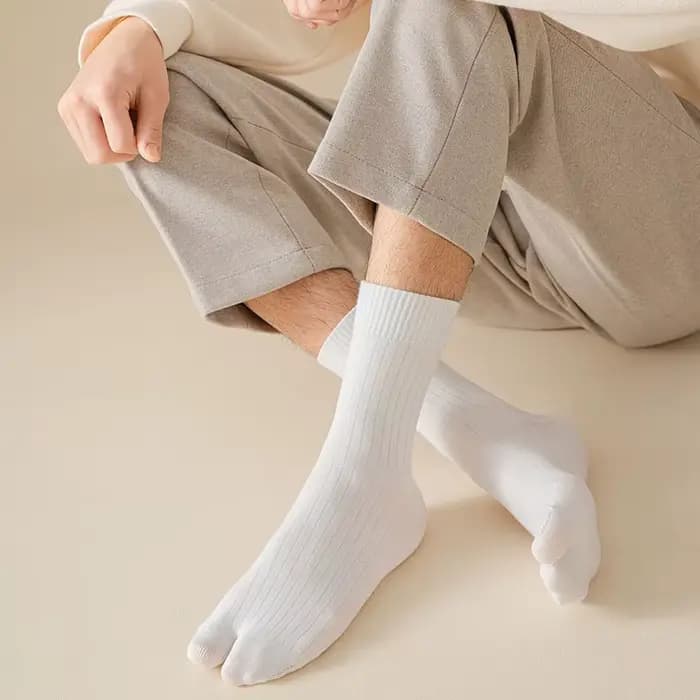 3 paires ensemble hommes orteil chaussettes mode Style japonais respirant confortable