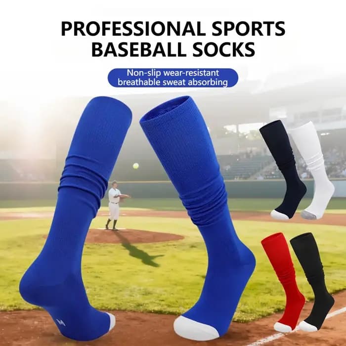 Loogdeel – chaussettes de sport de haute technologie, antidérapantes, absorbant la sueur, longues, coupe haute, pour l'entraînement et la compétition, unisexes