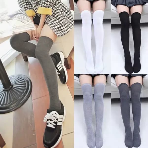 Chaussettes hautes au dessus du genou pour femmes