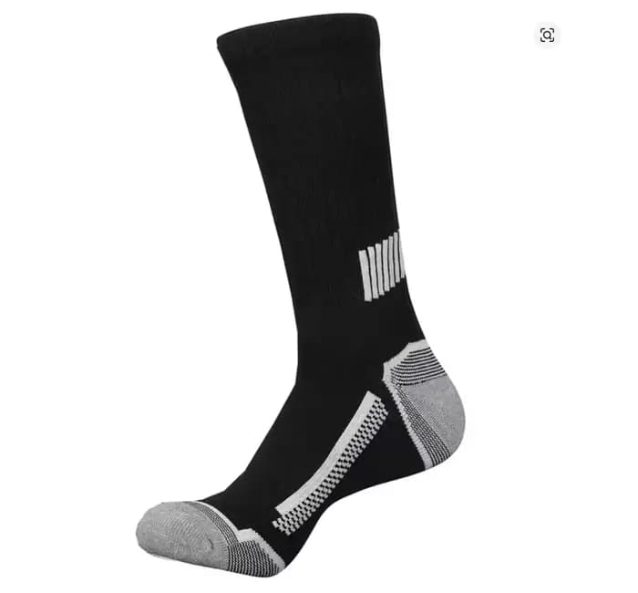 12 paires de chaussettes de sport pour hommes, absorbant la sueur, confortables et respirantes, adaptées à l'entraînement au basket-ball et à la course en plein air