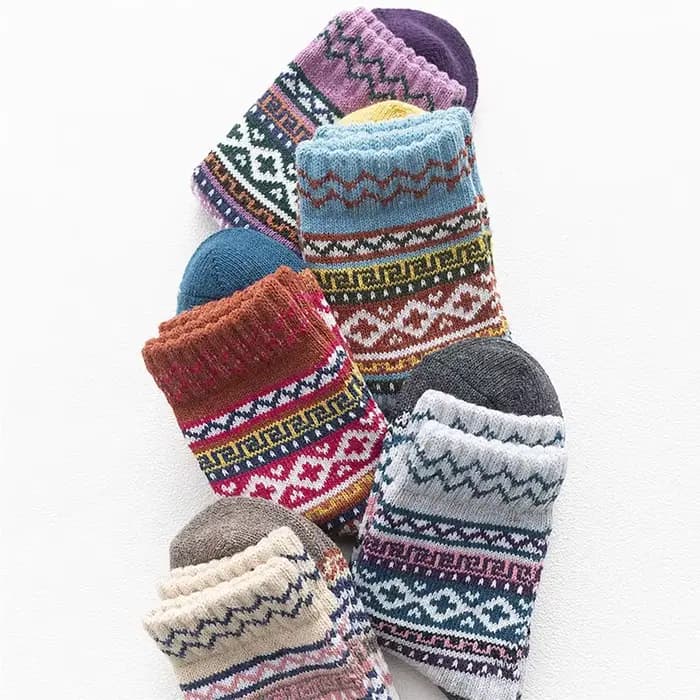 5 paires/lot femmes laine chaussettes automne hiver chaud nouvelle mode confortable dames