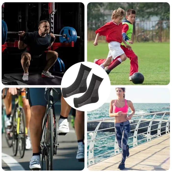 Chaussettes de compression sans orteils pour neuropathie du pied