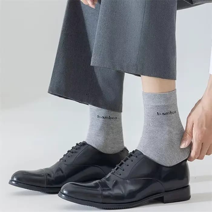 5 paires/chaussettes en bambou pour hommes