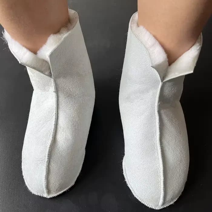 Chaussettes en fourrure de mouton pour hommes et femmes