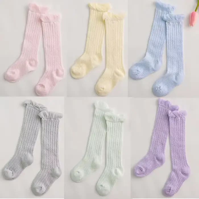 Chaussettes respirantes en maille de coton pour bébé