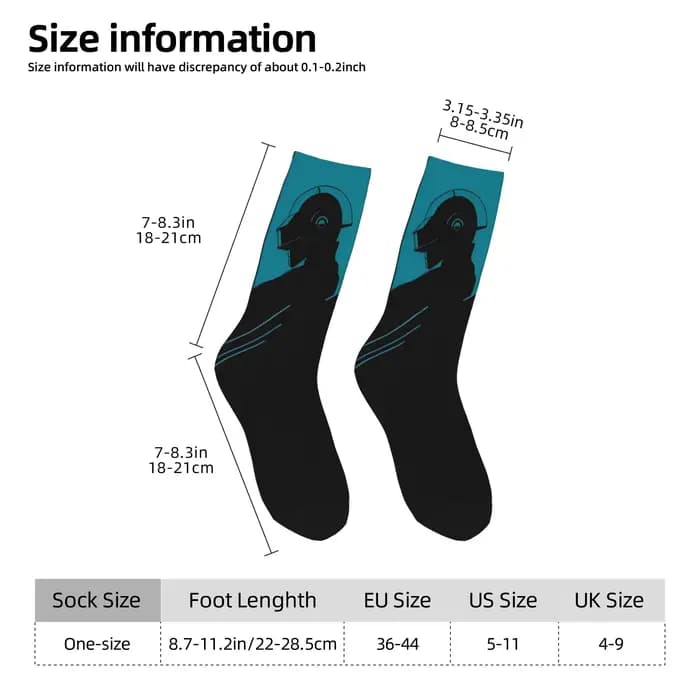 Daft Punk Rock Band chaussettes automne bas coréen femmes hommes moyen doux