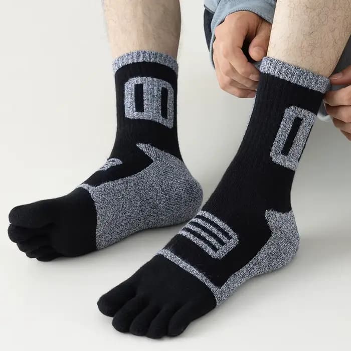 3 paires de chaussettes à orteils en polaire pour hommes