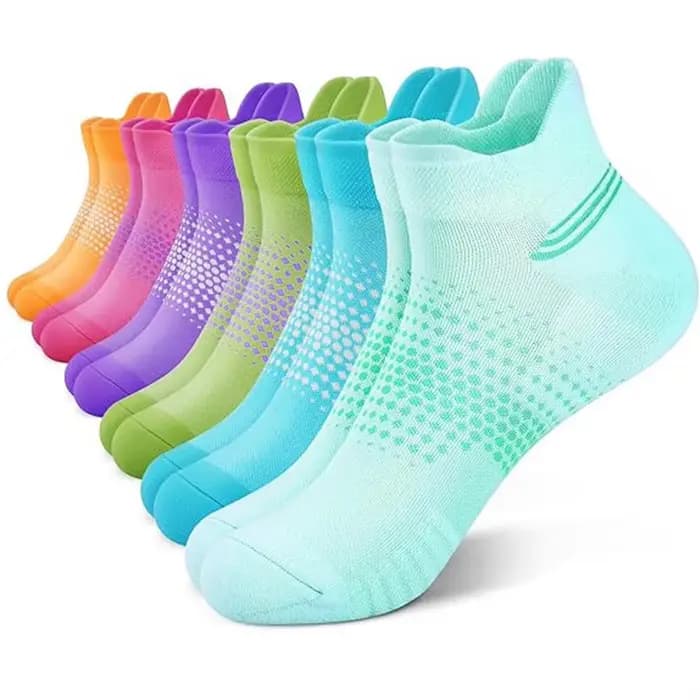 6/12 paires de chaussettes athlétiques à la cheville pour femmes