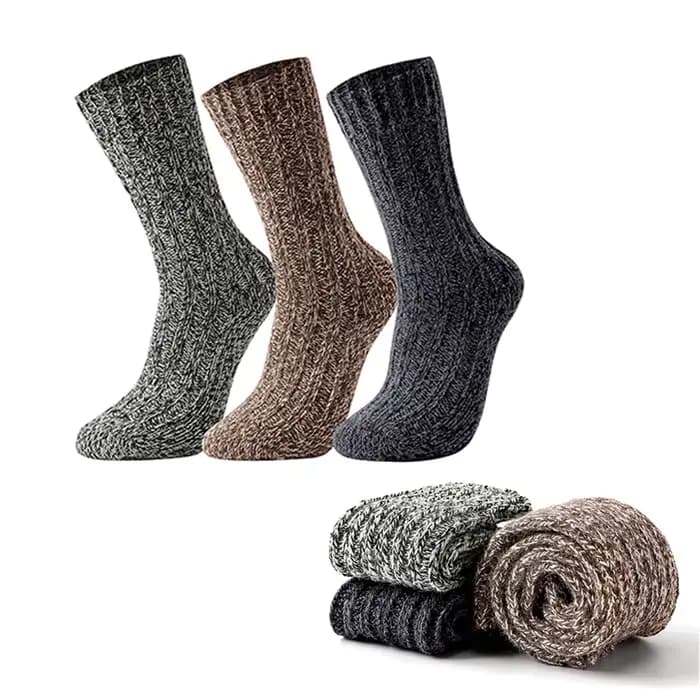 Chaussettes en laine mérinos de haute qualité pour hommes