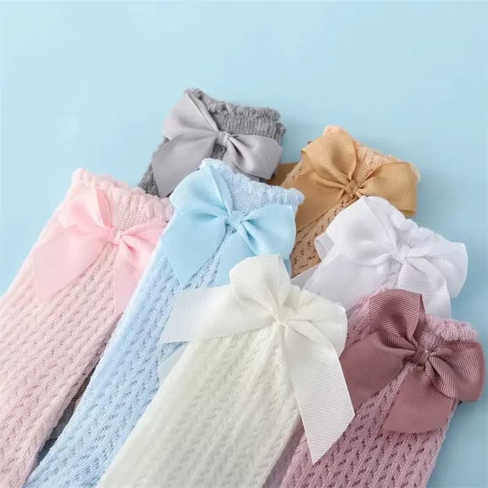Chaussettes d'été en coton pour bébé fille de 0 à 24 mois