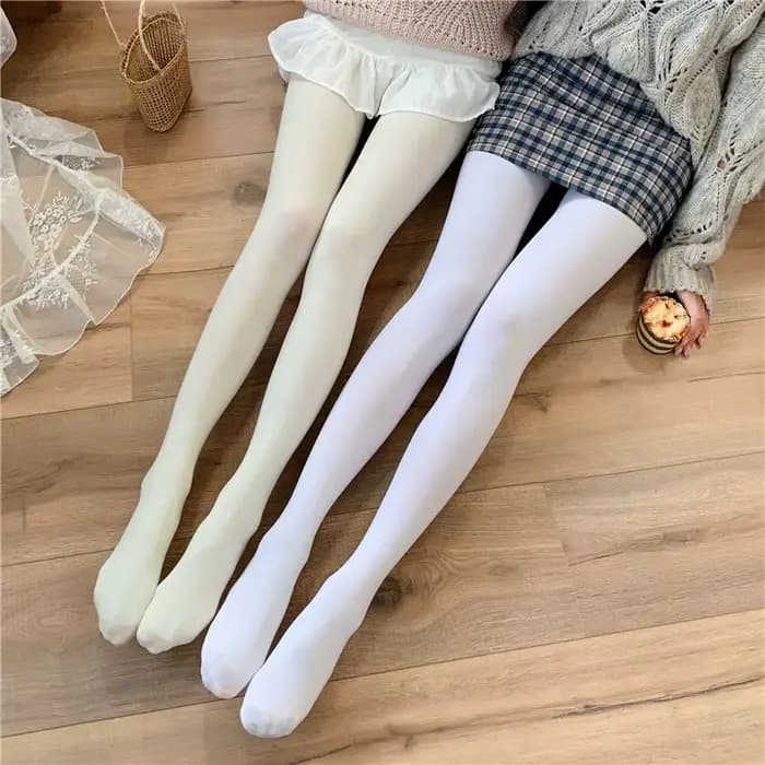 Collants Lolita blancs de Style japonais pour femmes