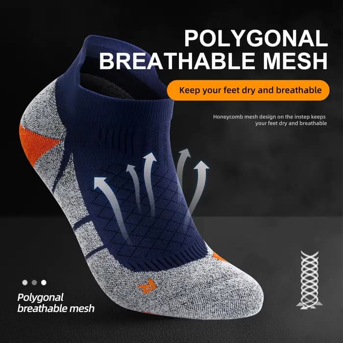 WRELS COOLMAX Chaussettes de compression respirantes pour sport
