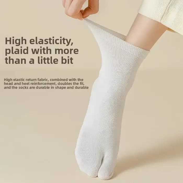 Chaussettes Tabi à deux doigts en fibre pour hommes et femmes