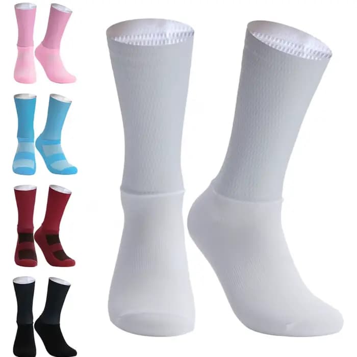 Nouvelles chaussettes de cyclisme Pro Team Aero antidérapantes en silicone pour hommes