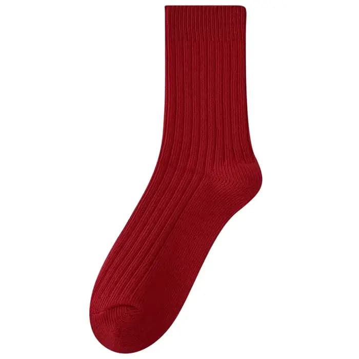 Chaussettes femme respirant noël nouvel an chaussettes rouges pour filles mode rayé décontracté automne hiver chaussettes chaud confortable doux