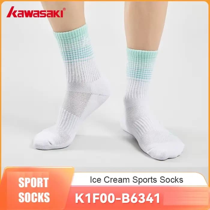 Chaussettes de sport de crème glacée Kawasaki K1F00-B6341