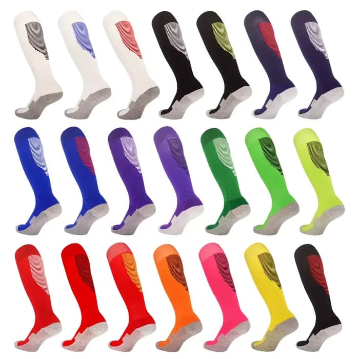 Chaussette de sport rayée pour adultes et enfants