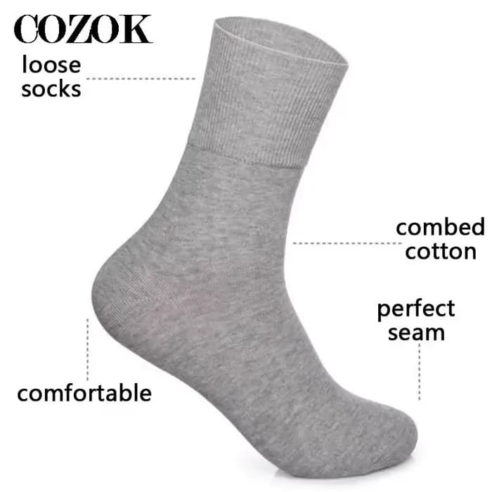 5 paires/lot chaussettes diabétiques hommes prévenir les varices